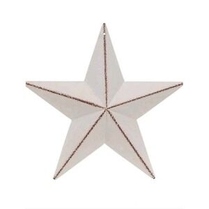 White Metal Barn Star July 4th Patriotic Decor